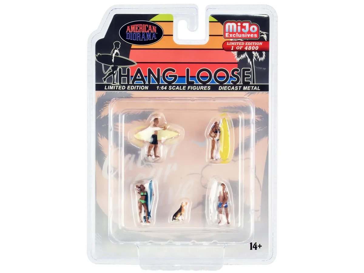 American Diorama American Diorama "Hang Loose" 5-Piece Diecast Set 1/64 Scale Limited Edition 4800 — product photo