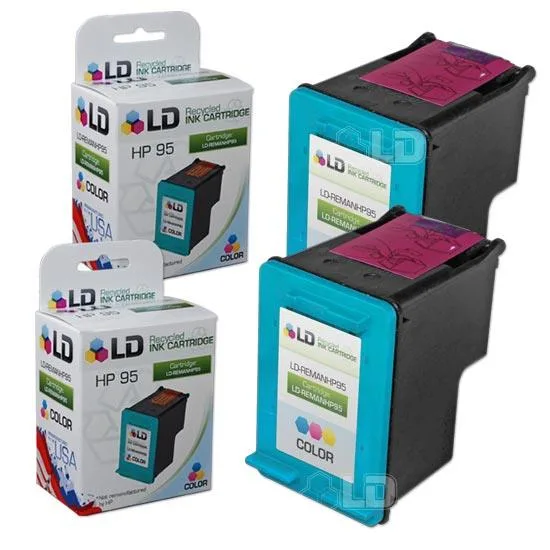 LD Products LD Products HP 95 C8766WN Tri-Color Ink Cartridge 2-Pack — product photo
