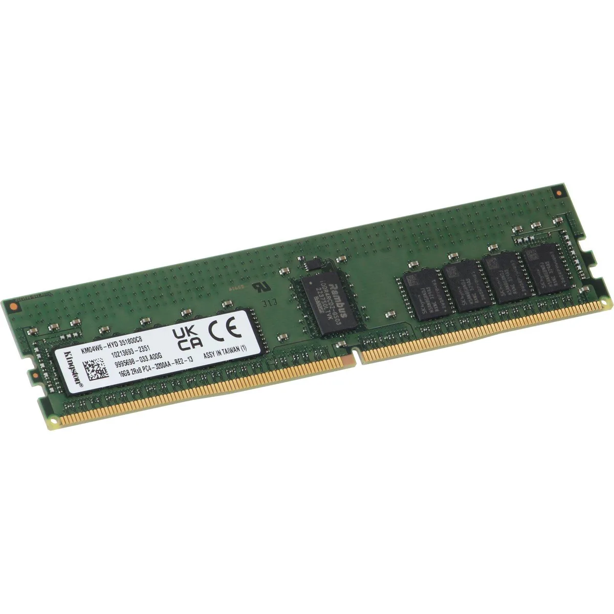Kingston Technology Corp. Kingston Technology Corp. 16GB RDIMM 2Rx8 3200MT/s KM04W6-HYD 2351351800C8 — product photo