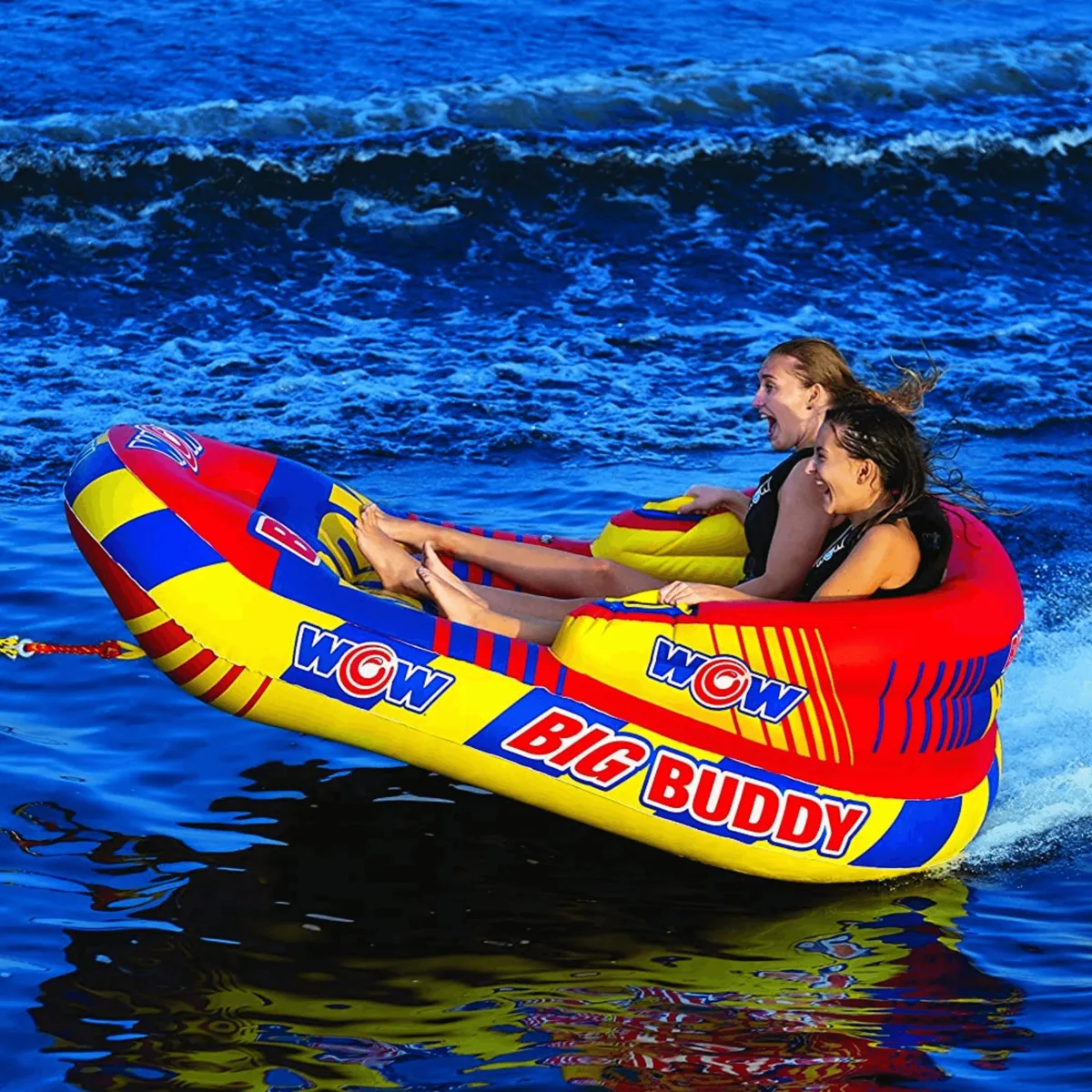 WOW Watersports WOW Watersports Big Buddy 2P Towable 12 Handles Red water sports gear — product photo
