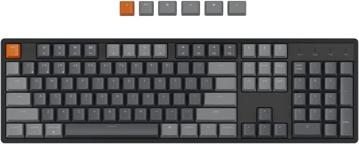 usbroway usbroway Keychron K10 104-key hot-swappable mechanical gaming keyboard — product photo