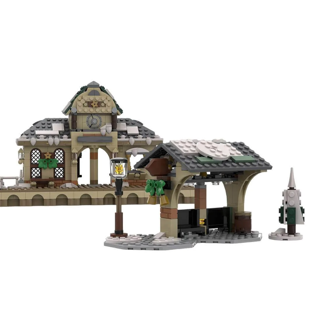 ZITIANYOUBUILD ZITIANYOUBUILD MOC-124954 Christmas Winter Station 650PCS — product photo