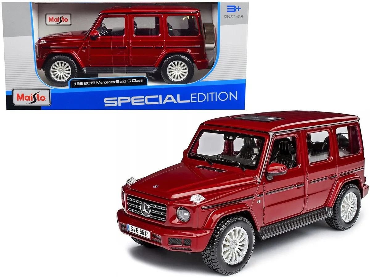 Maisto Maisto 2019 Mercedes Benz G-Class Sunroof Red Metallic 1/25 Diecast Model Car — product photo