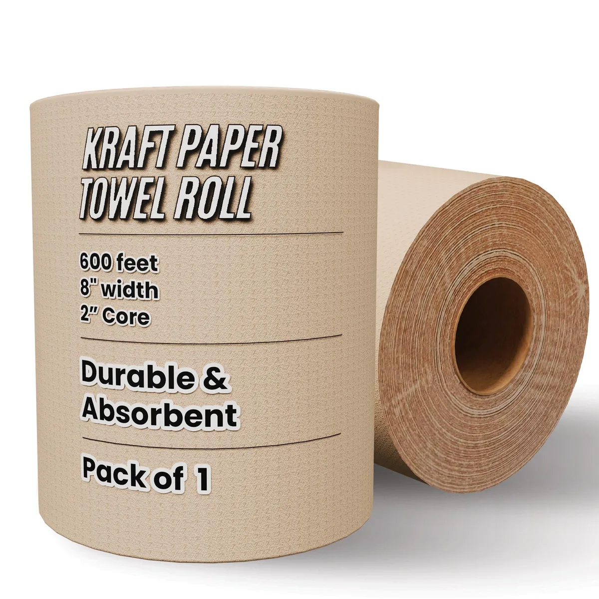 Restaurantware RWA1192K-1 paper towel roll 1-ply 600 ft 6.3 in diameter 8 in width — product photo