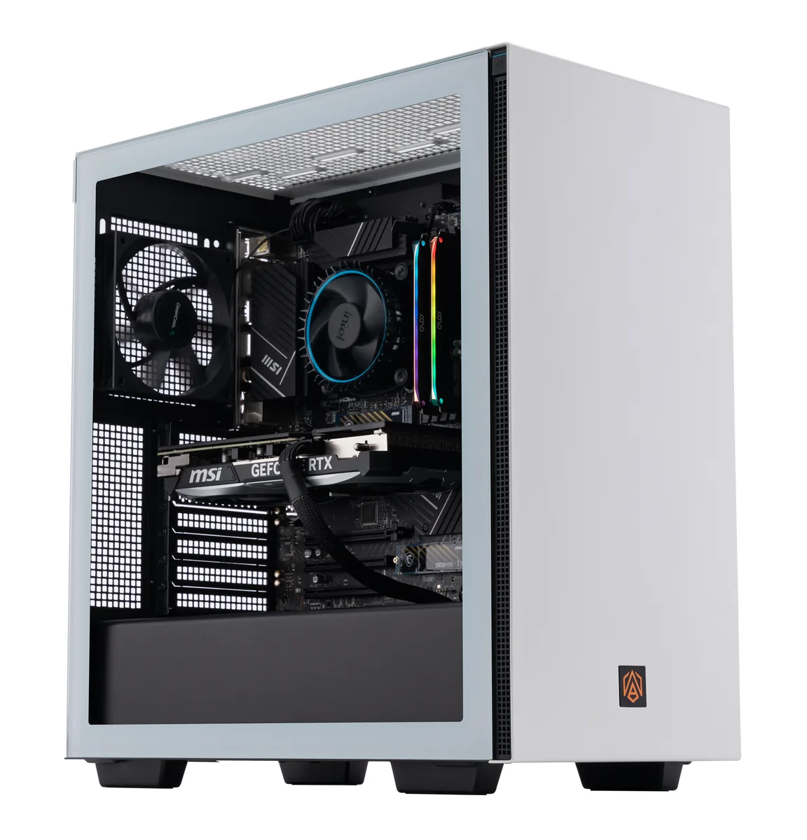 ABS ABS ABSAI14400F4070S gaming PC i5-14400F RTX 4070 Super 32GB 2TB White refurbished — product photo