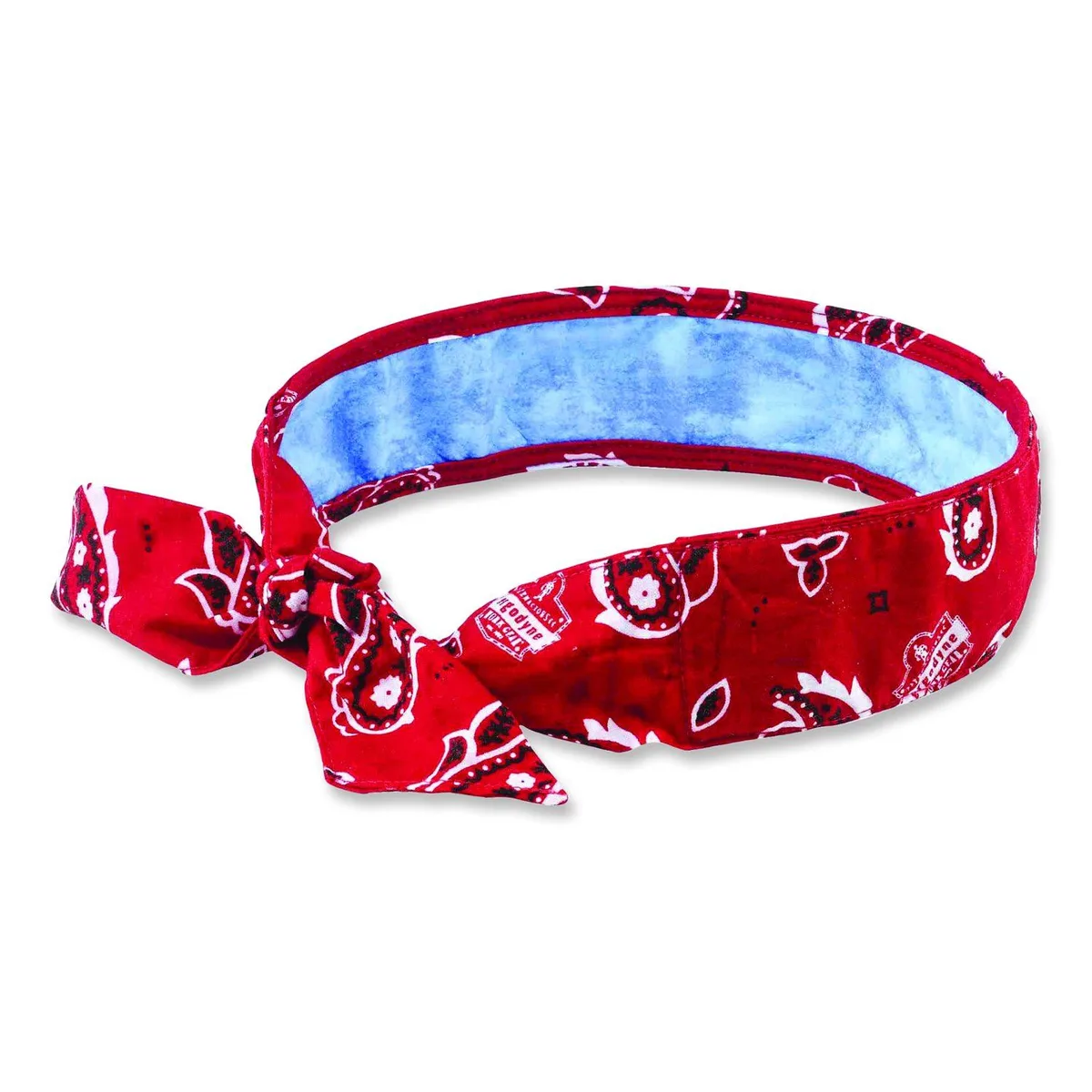 Ergodyne Ergodyne Chill-Its 6700CT Cooling Bandana PVA Tie Headband Red Western 12563 — product photo