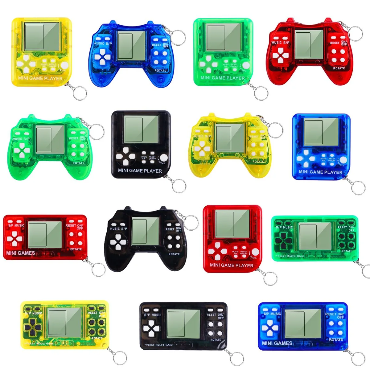 MEZHOBBY Video Game Keychain 001 15pcs Colorful Carnations keyholder — product photo
