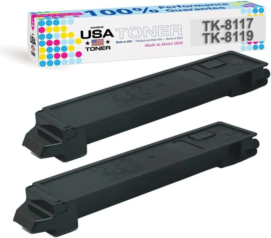 MADE IN USA TONER MADE IN USA TONER TK-8117K Black Toner Cartridge 2-Pack — product photo