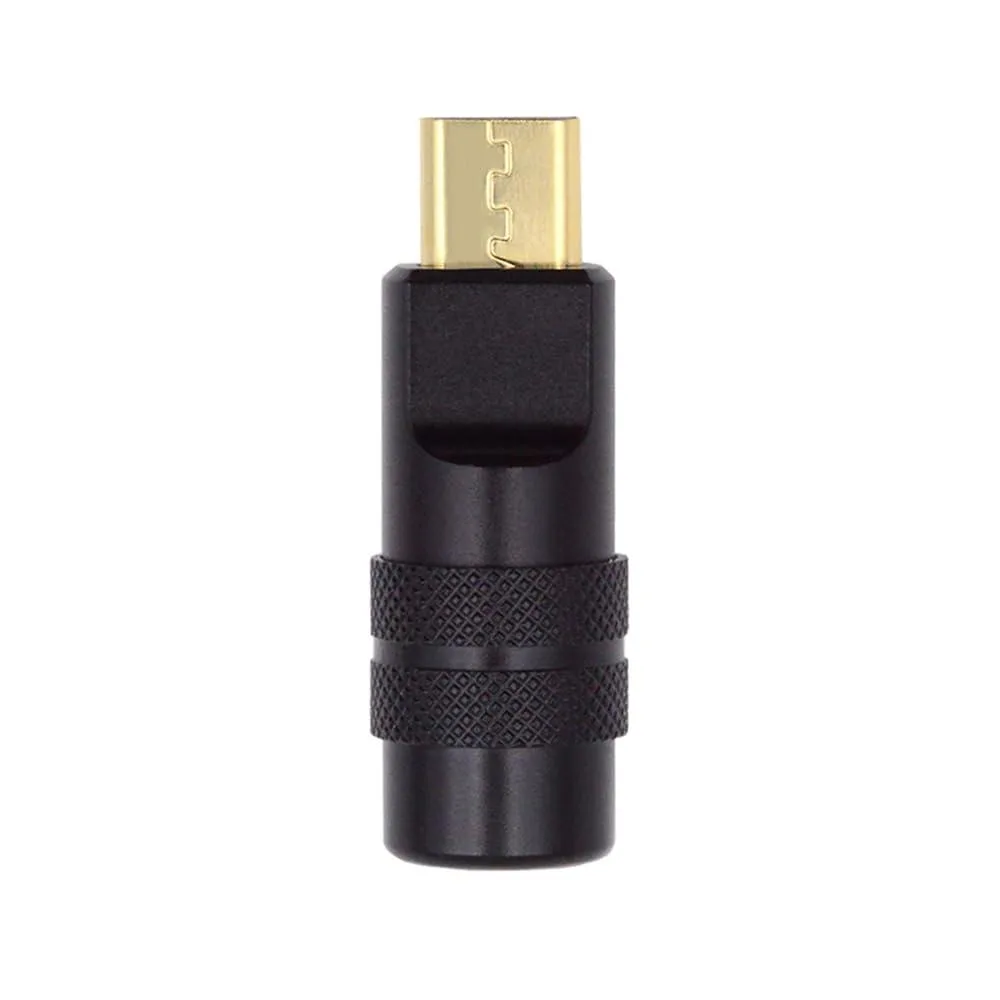 Fervit Fervit Micro USB 2.0 5-Pin Male Solder Connector Aluminium Shell Black 4.0-6.0mm — product photo