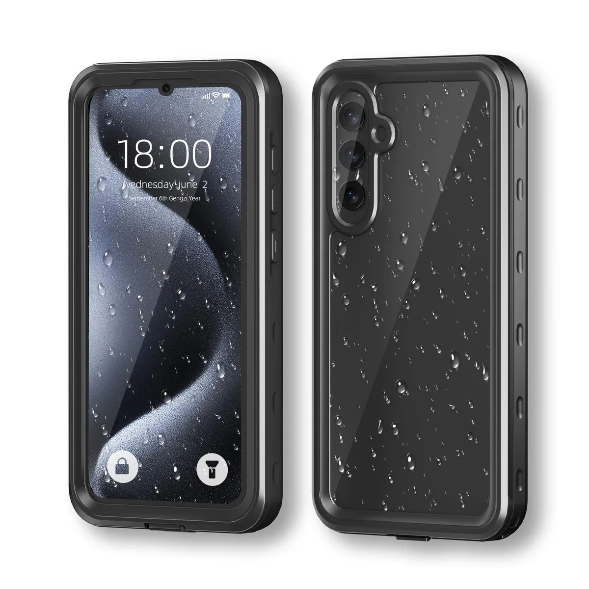 BONAEVER BONAEVER Waterproof Phone Case IP68 Black 6.6 inch — product photo
