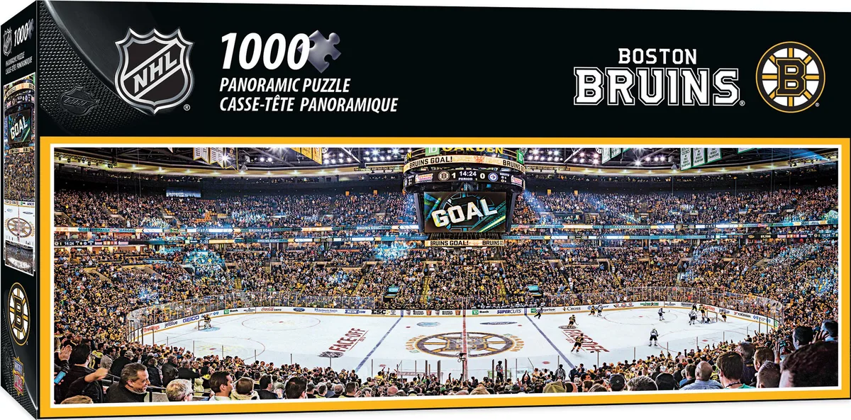 Masterpieces Puzzle Company Masterpieces Puzzle Company 1000 Piece NHL Boston Bruins Center View Panoramic Puzzle 13x39 — product photo