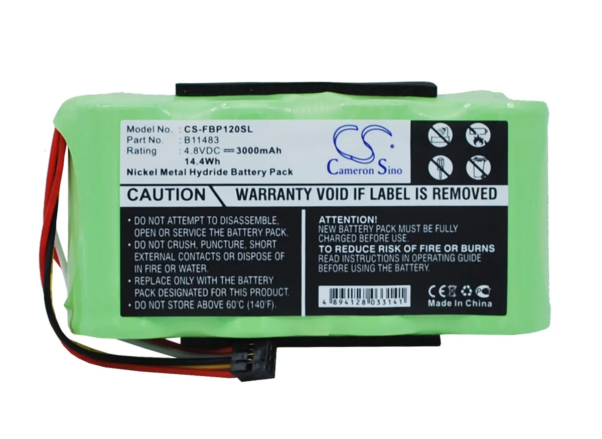 Estry Estry 4.8V 3000mAh Ni-MH battery for Fluke 43 43B 123 BP124 — product photo