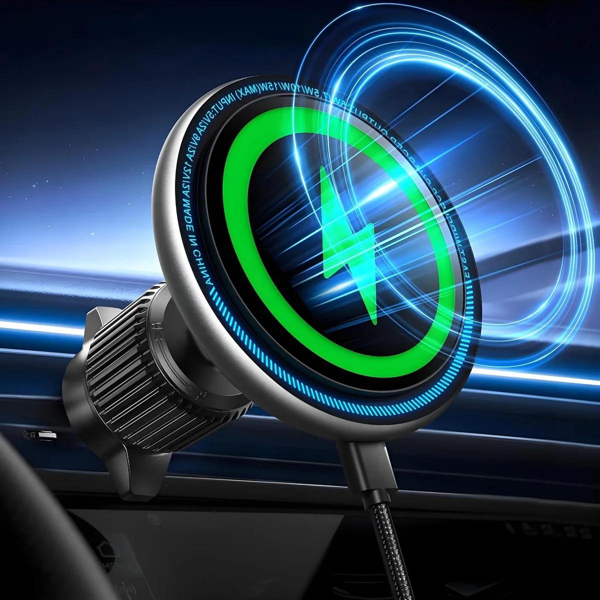 Leelbox Leelbox MagSafe Car Mount Charger 360° Rotation — product photo