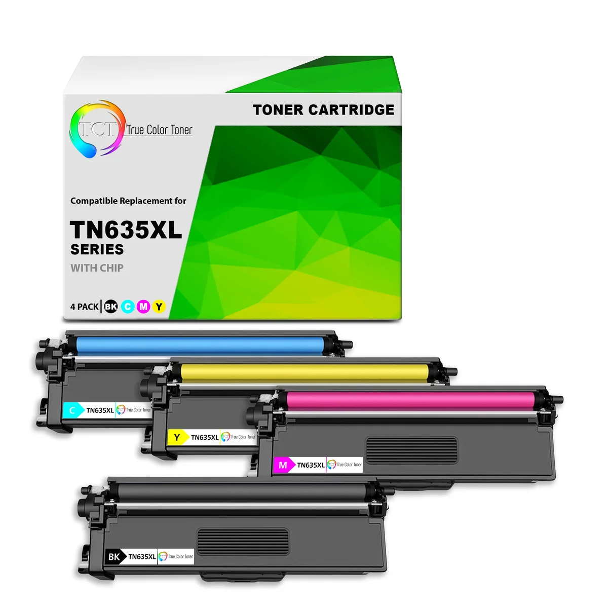 TCT TCT TN635XL 4-pack toner cartridge 5500/4500 pages — product photo