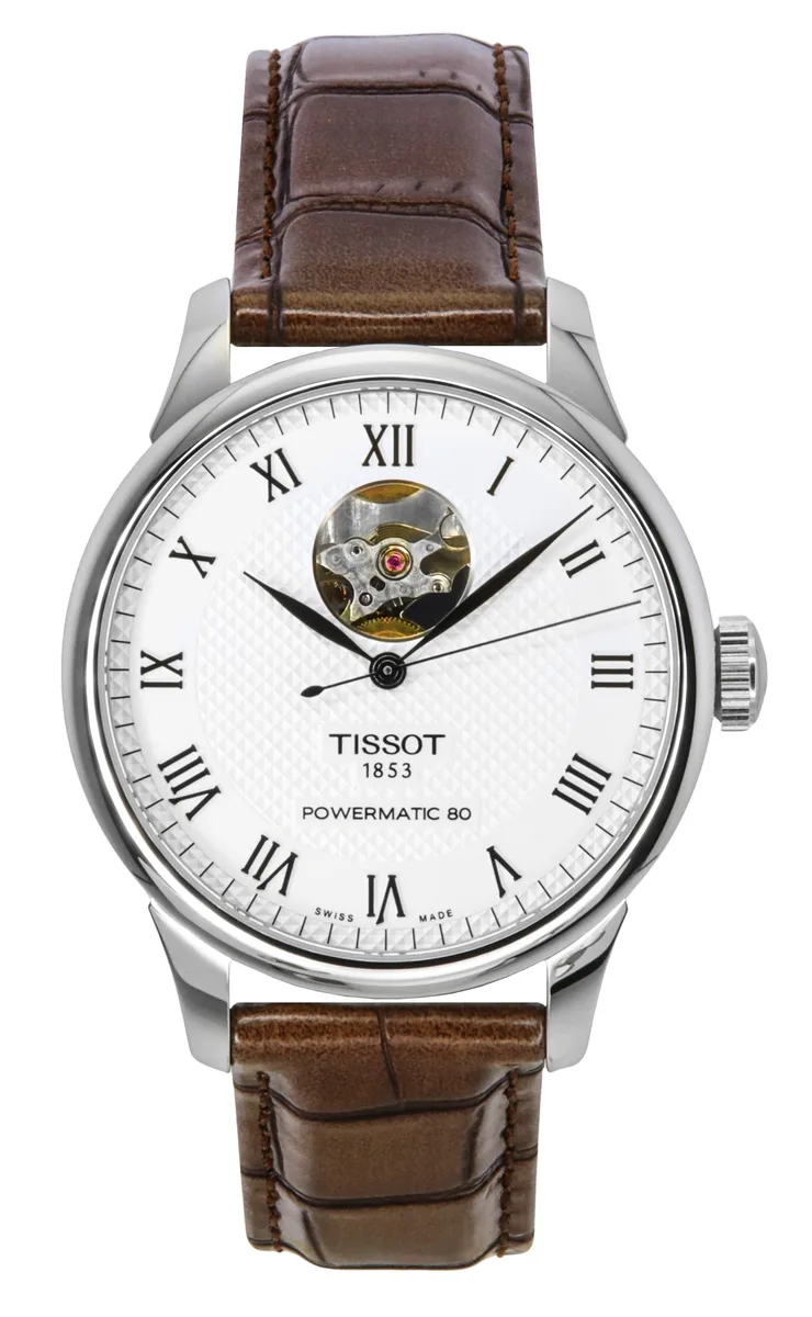 Tissot Tissot Le Locle Powermatic 80 Open Heart Silver Dial Automatic Watch T006.407.16.033.01 — product photo