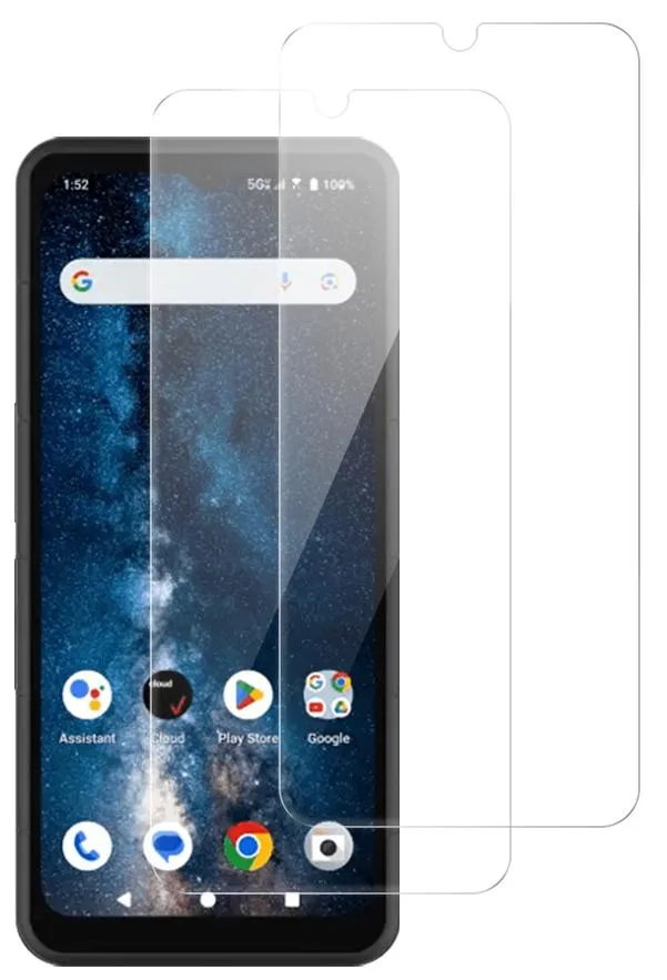 Nakedcellphone Nakedcellphone Tempered Glass Screen Protector Twin Pack Clear for Sonim XP Pro 5G 2024 X800 — product photo