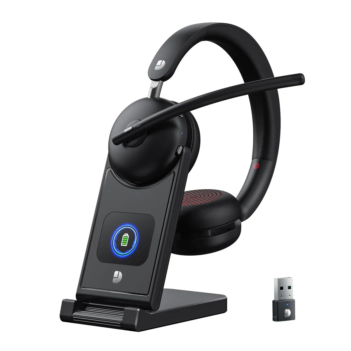 Dytole DY107 Black Wireless Headset 65H Bluetooth 5.3 — product photo