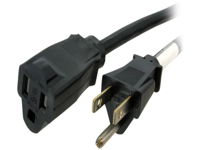 STARTECH STARTECH PAC1016 6 ft Power Extension Cord NEMA 5-15R to 5-15P 16 AWG 125V 13A — product photo