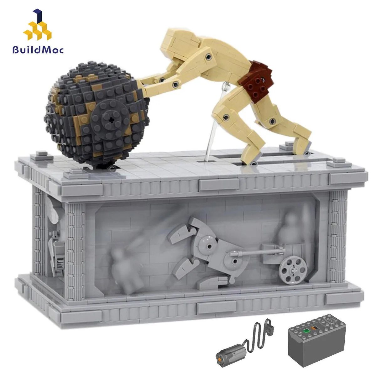 ZITIANYOUBUILD ZITIANYOUBUILD Motorized Sculpture 1222 Pieces MOC — product photo