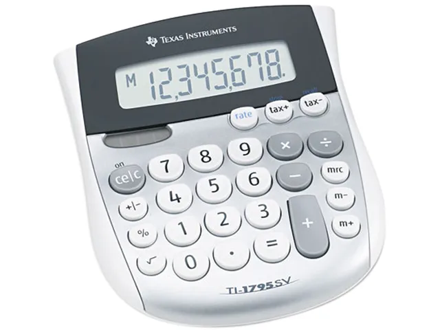 Texas Instruments Texas Instruments TI1795SV 8-Digit Solar Battery Calculator Educational Supply — product photo