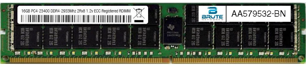 Brute Networks Brute Networks 16GB DDR4-2933 2Rx8 ECC Registered RDIMM — product photo