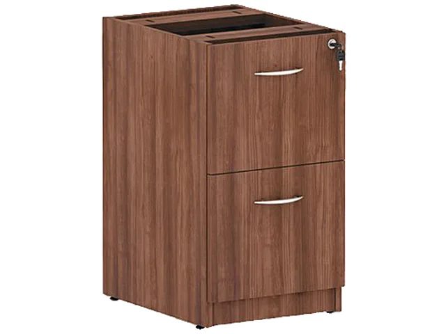 Alera Alera VA542822WA File/File Pedestal, Modern Walnut, 28.50" x 15.63" x 20.50 — product photo
