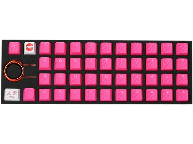 Tai-Hao Tai-Hao KDTHUS042C03PK101 Rubber Keycap Set Pink 42 pcs — product photo
