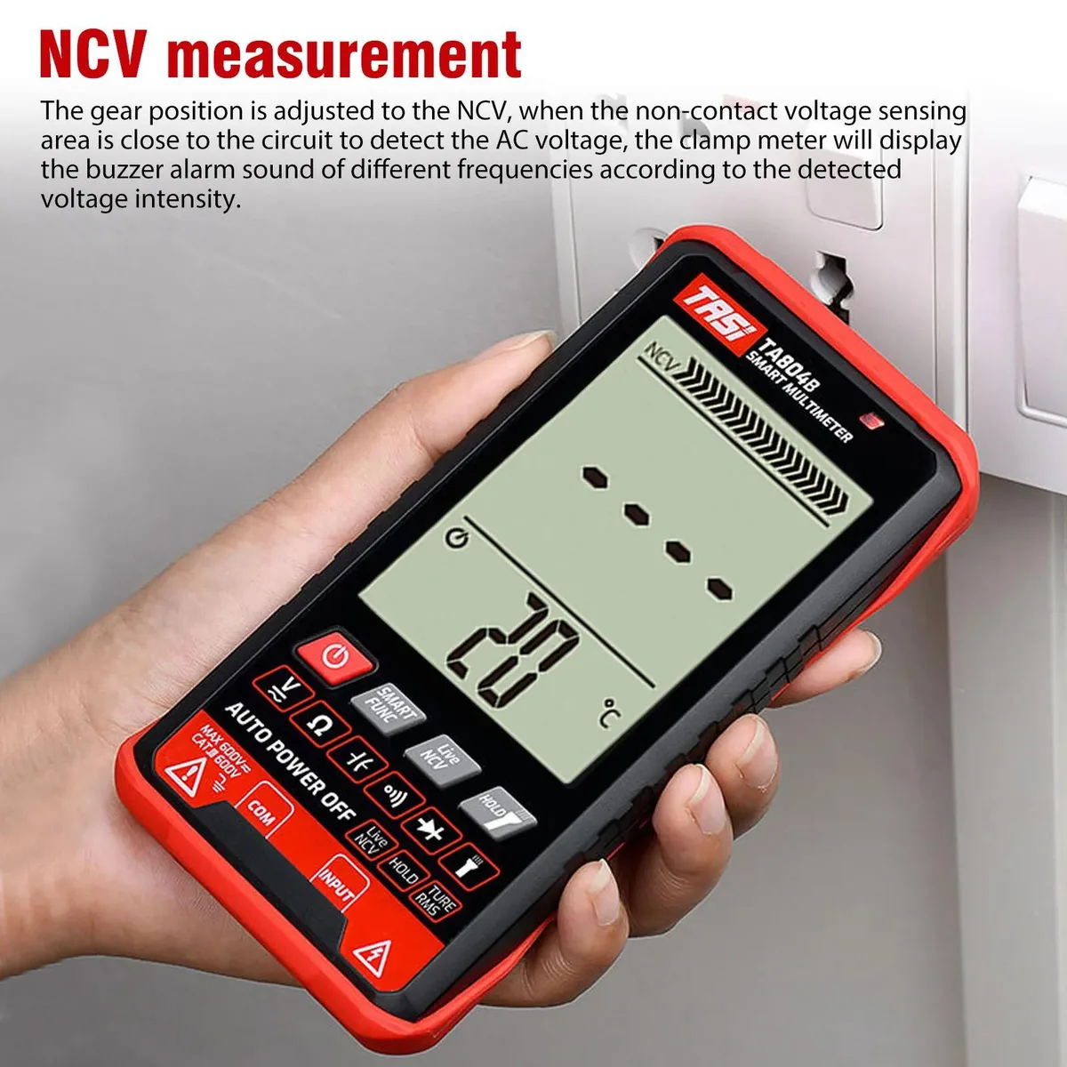 WUQ WUQ Digital Multimeter Auto Range 5999 Counts True RMS NCV Flashlight — product photo