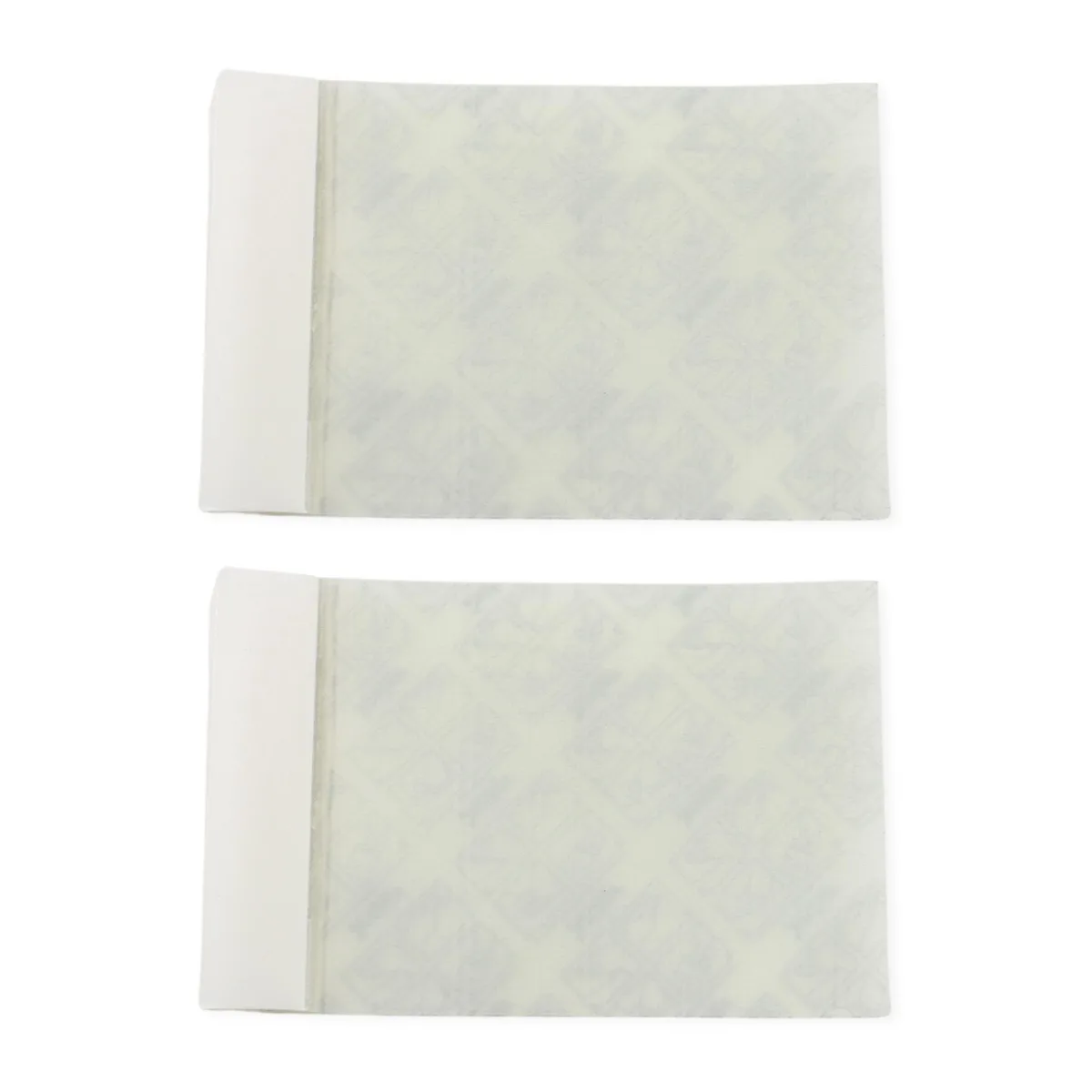 Two clear tape pads, 25 strips each, pocket size, removable tabs