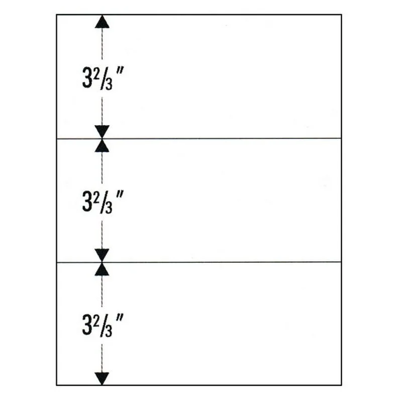 KDM KDM 8.5 x 11" 24# Perforated Paper 2500 Sheets — product photo
