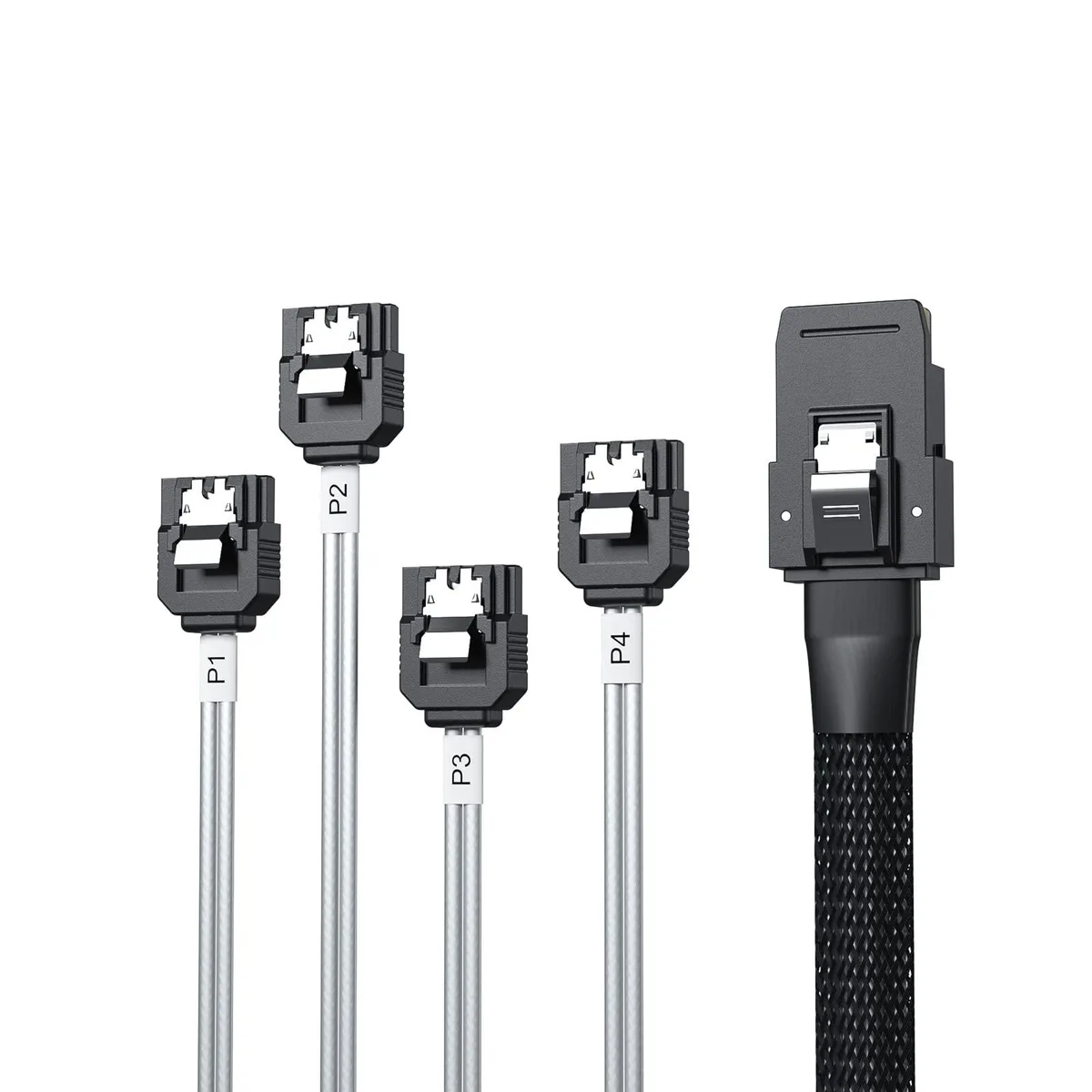 Vszerda Vszerda MiniSAS SFF-8087 Fan-Out Cable Breakout to 4xSATA 6Gbps 0.8m — product photo