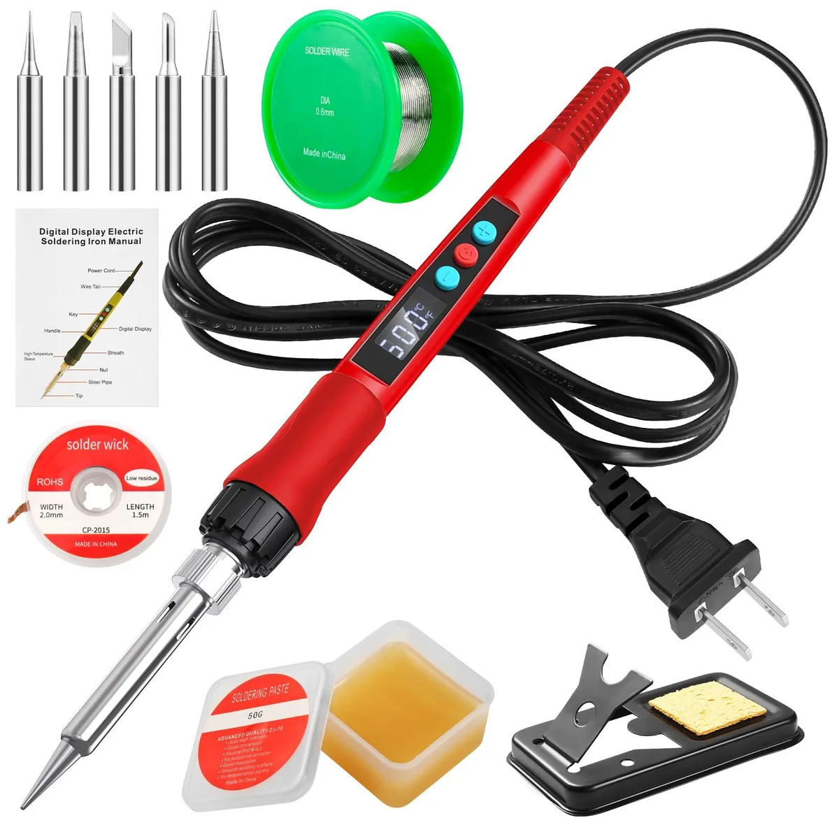 KEHIPI KEHIPI 100W Soldering Kit Red 180-500°C — product photo