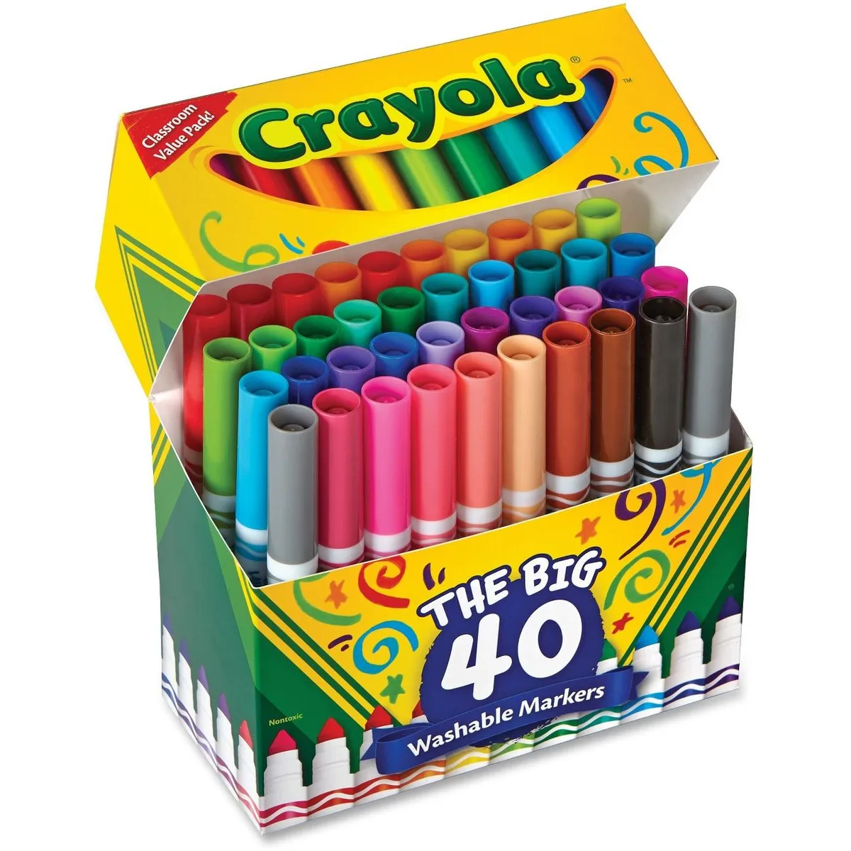 Crayola Crayola 587858 Ultra-Clean Washable Broad Line Markers 40 — product photo