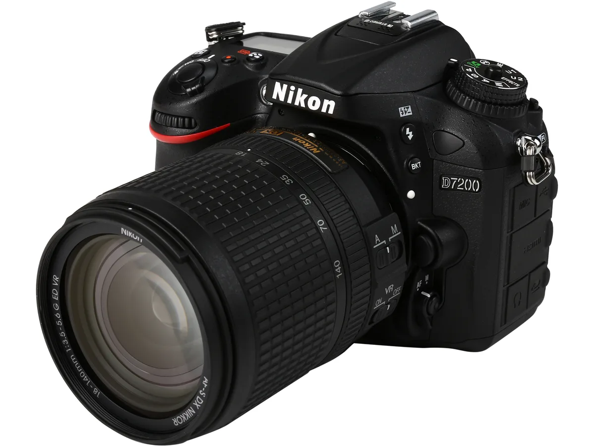 Nikon Inc Nikon Inc 1555 D7200 24.2 MP dslr camera with 18-140mm lens — product photo
