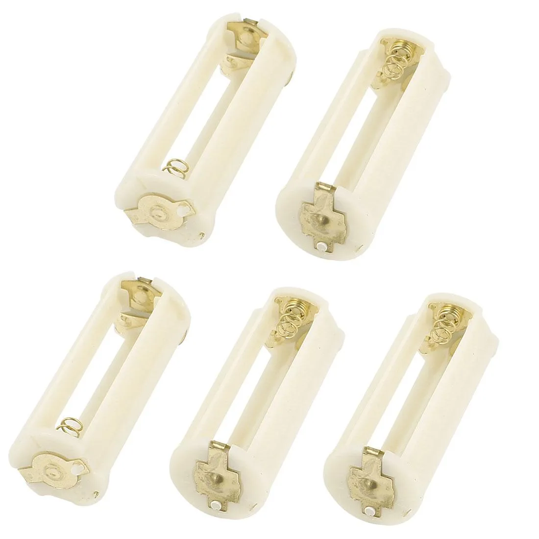 Unique-Bargains Unique-Bargains 5 Pcs AAA Battery Storage Holder White — product photo