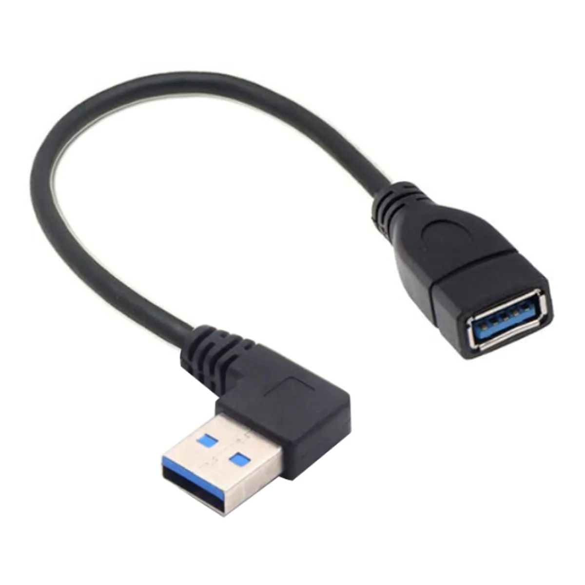 Vszerda Vszerda U30E-03-025-AB USB 3.0 Right Left Angle Extension Cable 2 Pack 10 in — product photo