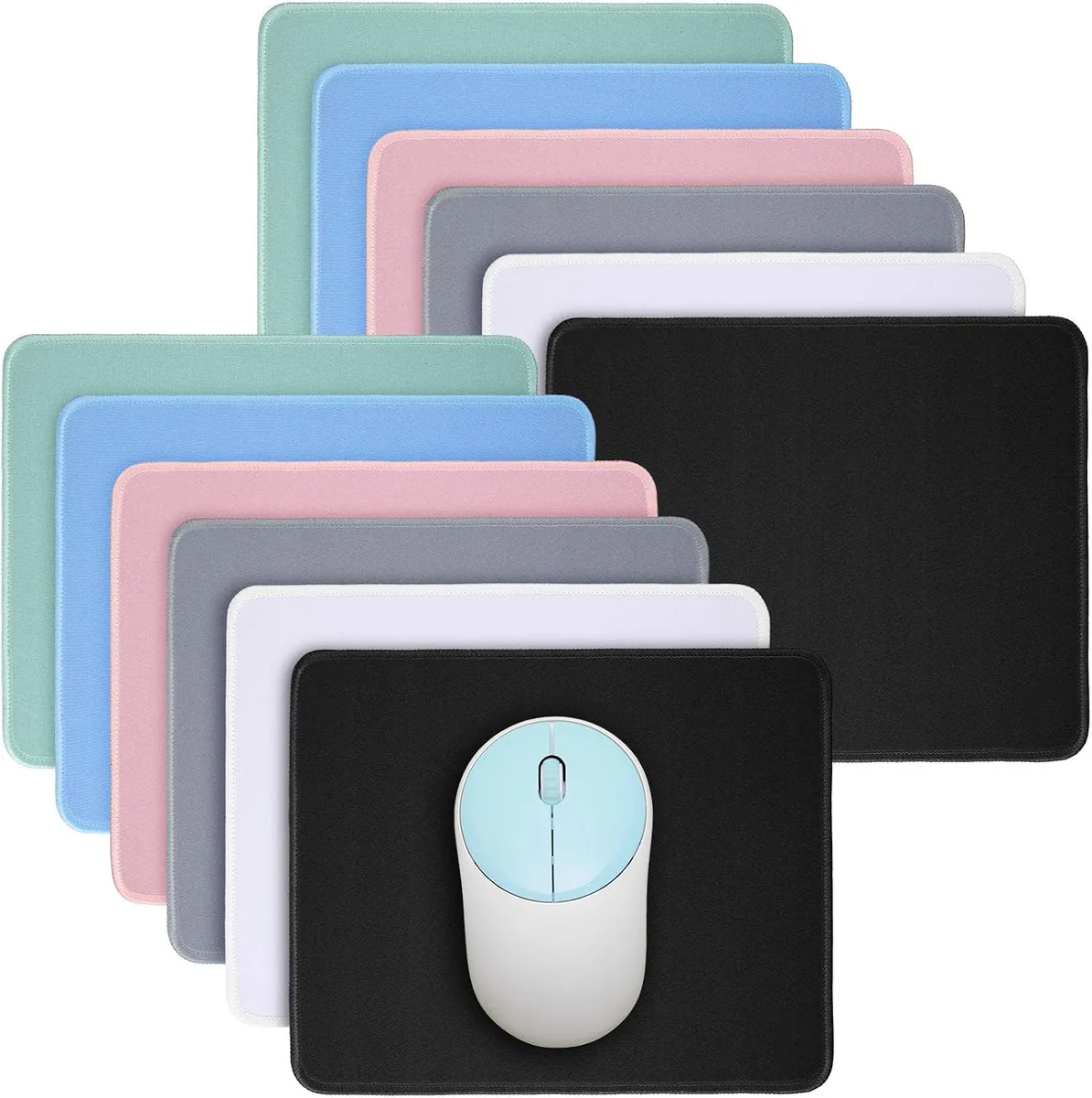 Brainwavz Brainwavz 12 Pcs Mouse Pad 10.2 x 8.3 Inch Multicolored — product photo