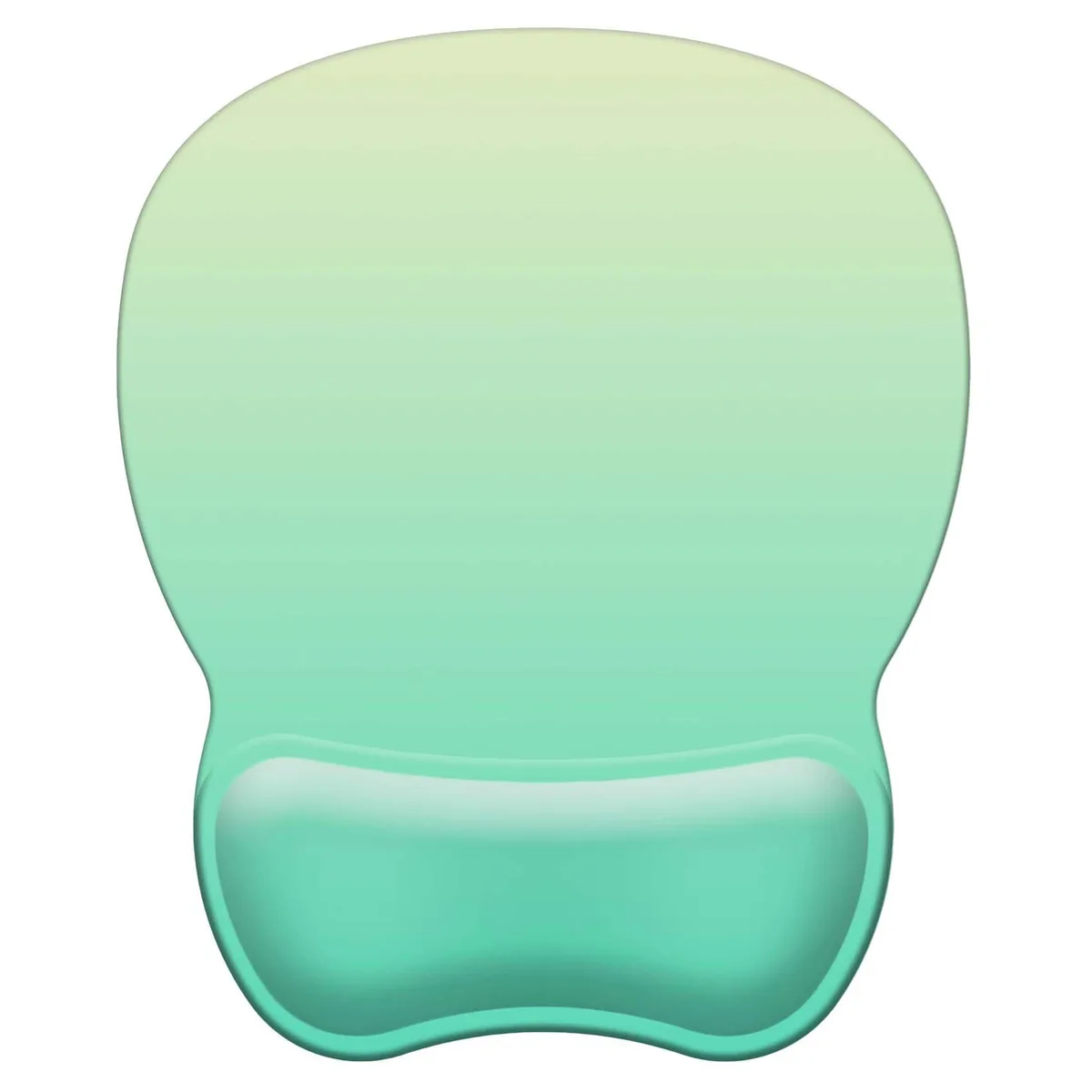 COUKASO Ergonomic Mouse Pad with Gel Wrist Rest 9.5 x 8.0 in 08 Cyan Green Gradient — product photo