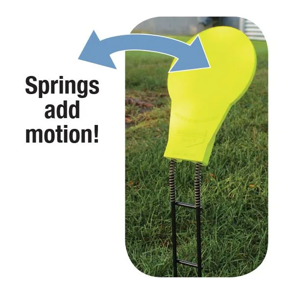 Birchwood Casey Ground Strike Belly Dancer paper target on ground stand