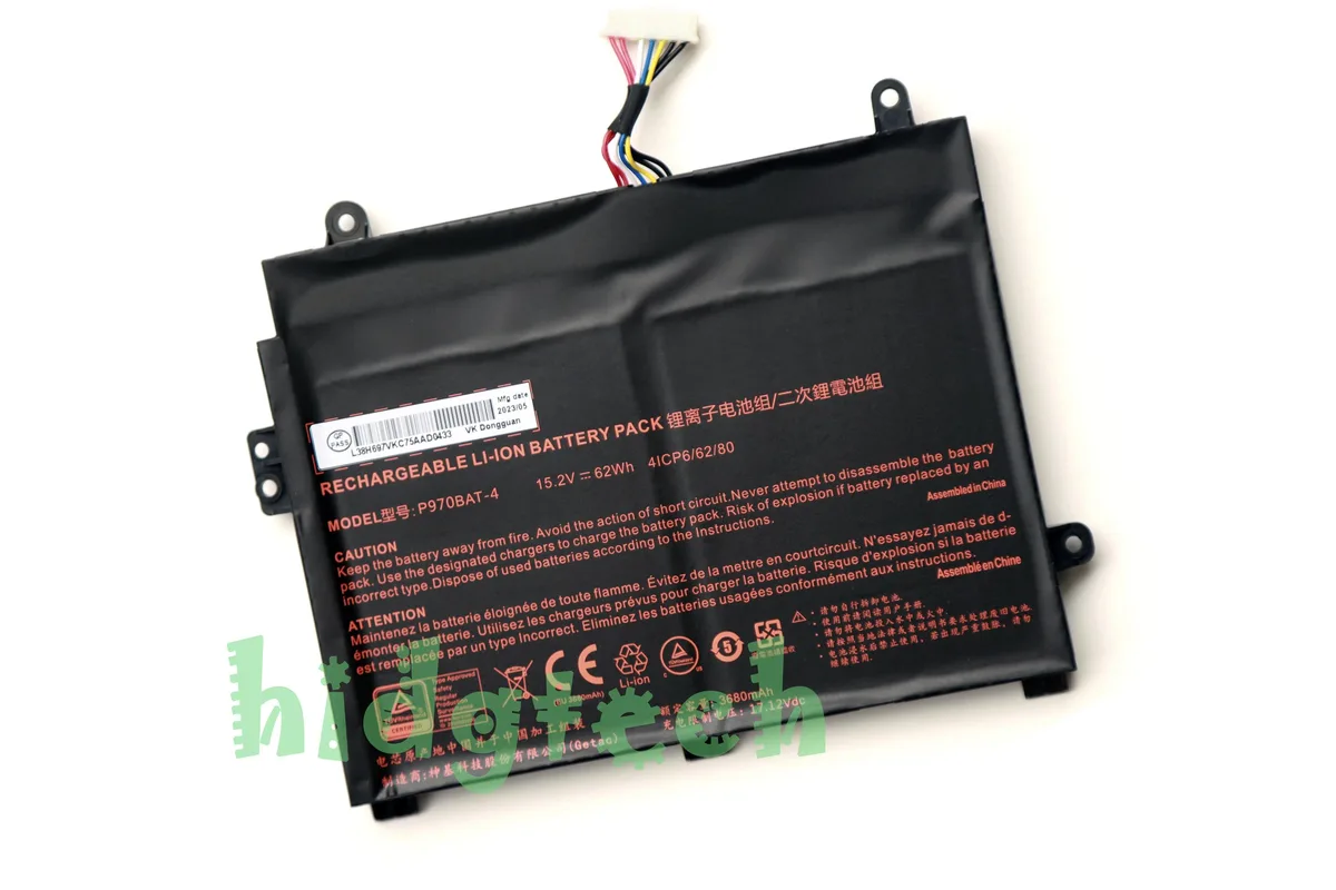 Beisite Beisite P970BAT-4 15.2V 62Wh laptop battery — product photo