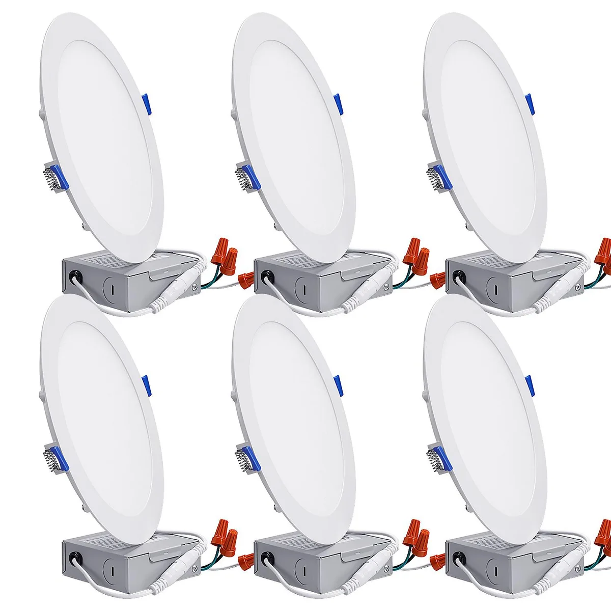 OmaiLighting OmaiLighting 18W 8 Inch 3000K Ultra-Thin Recessed Lighting Pack of 6 — product photo