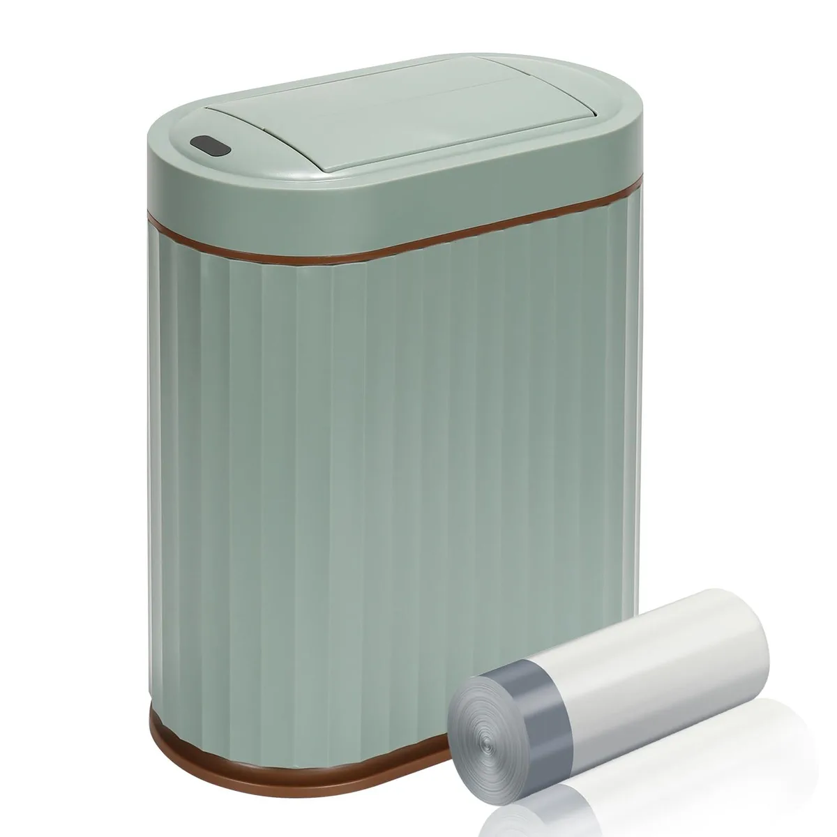 Baldwin 2 gal Motion Sensor Trash Can White 3 Pack — product photo