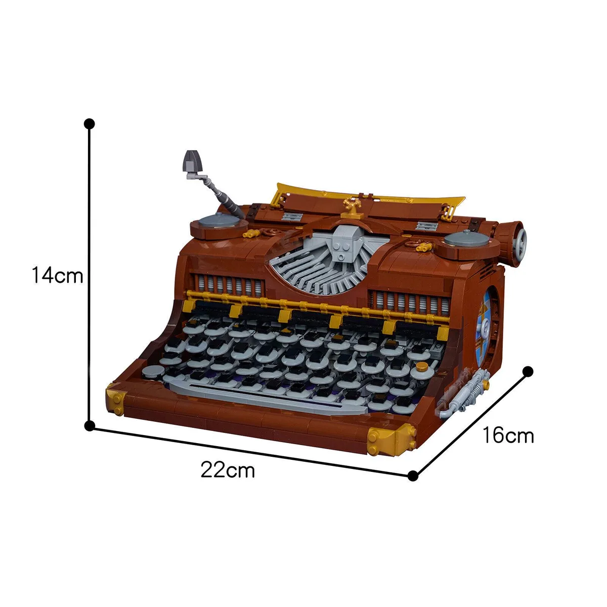 ZITIANYOUBUILD ZITIANYOUBUILD C5692 Retro Typewriter Building Set 1375 Parts — product photo