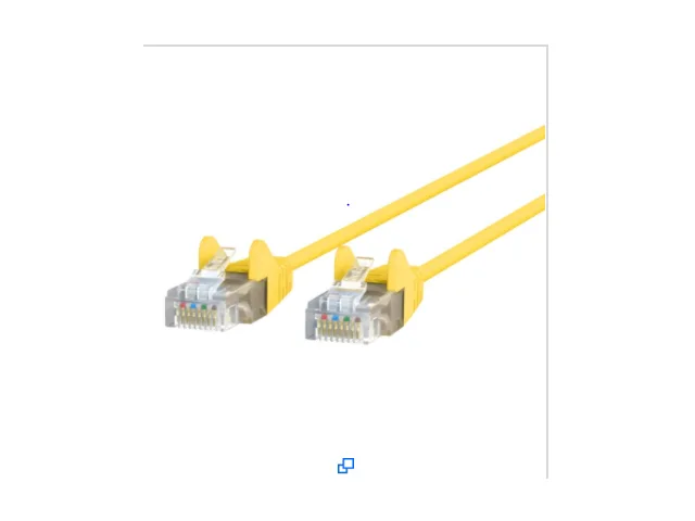 Belkin Belkin CE001B07-YLW-S network ethernet cable 7 ft yellow — product photo