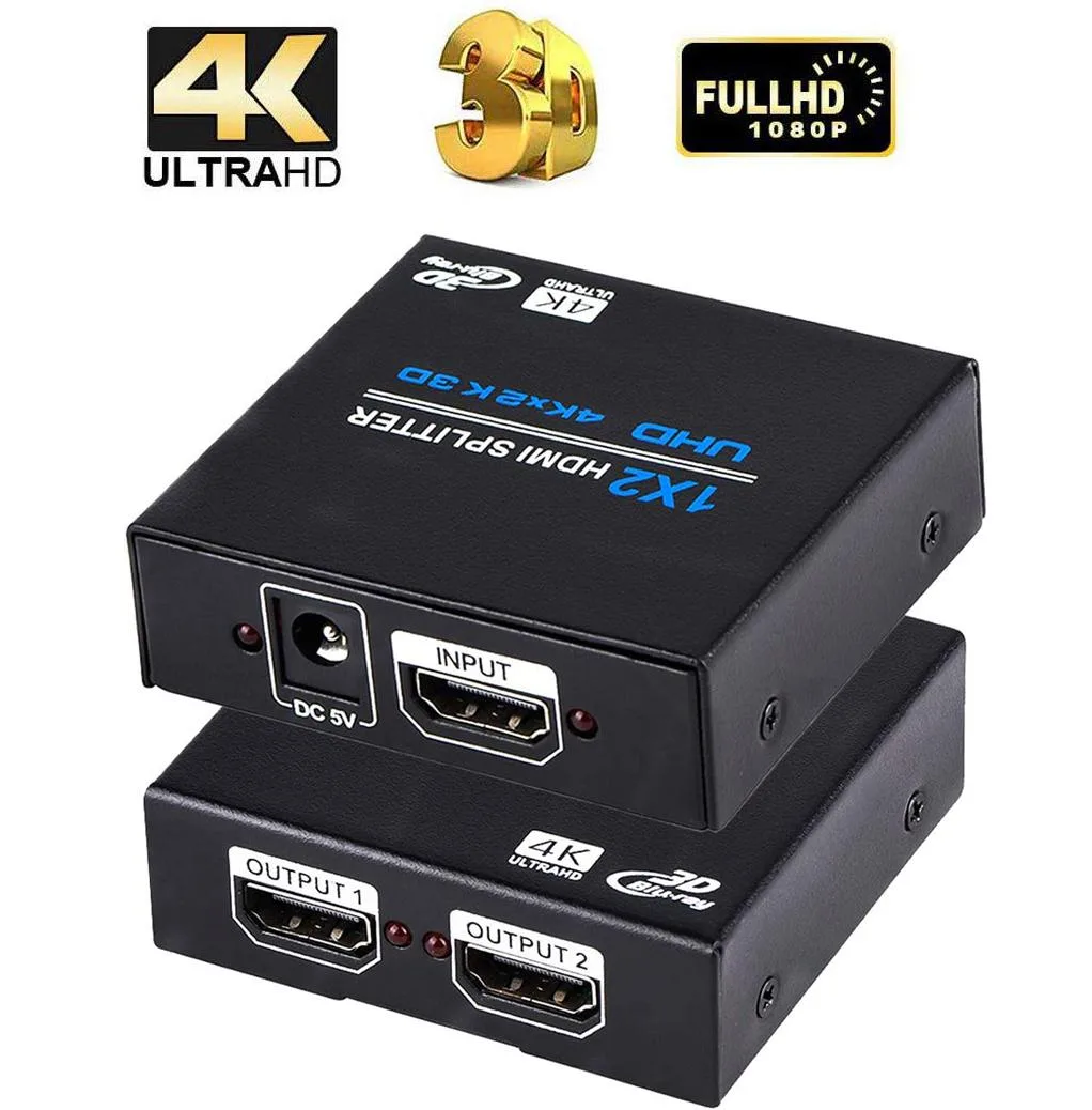 LUOM LUOM OZF1 HDMI Splitter 1×2 4K@30Hz Powered — product photo