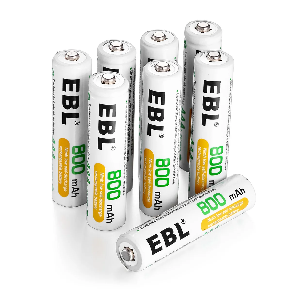 Shenzhen Lepower Electronics Co., Ltd Shenzhen Lepower Electronics Co., Ltd EBL AAA 800mAh 1.2V Ni-MH 8-pack — product photo