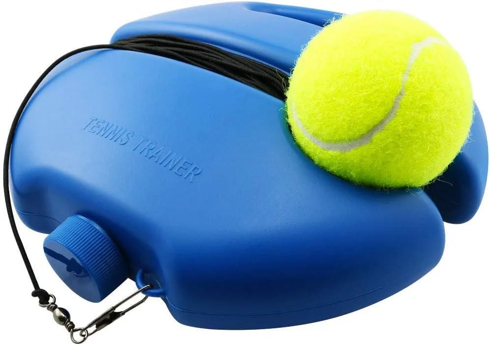 MayidG Tennis Trainer Rebound Ball Anti-Tangle Fillable Base Yellow — product photo