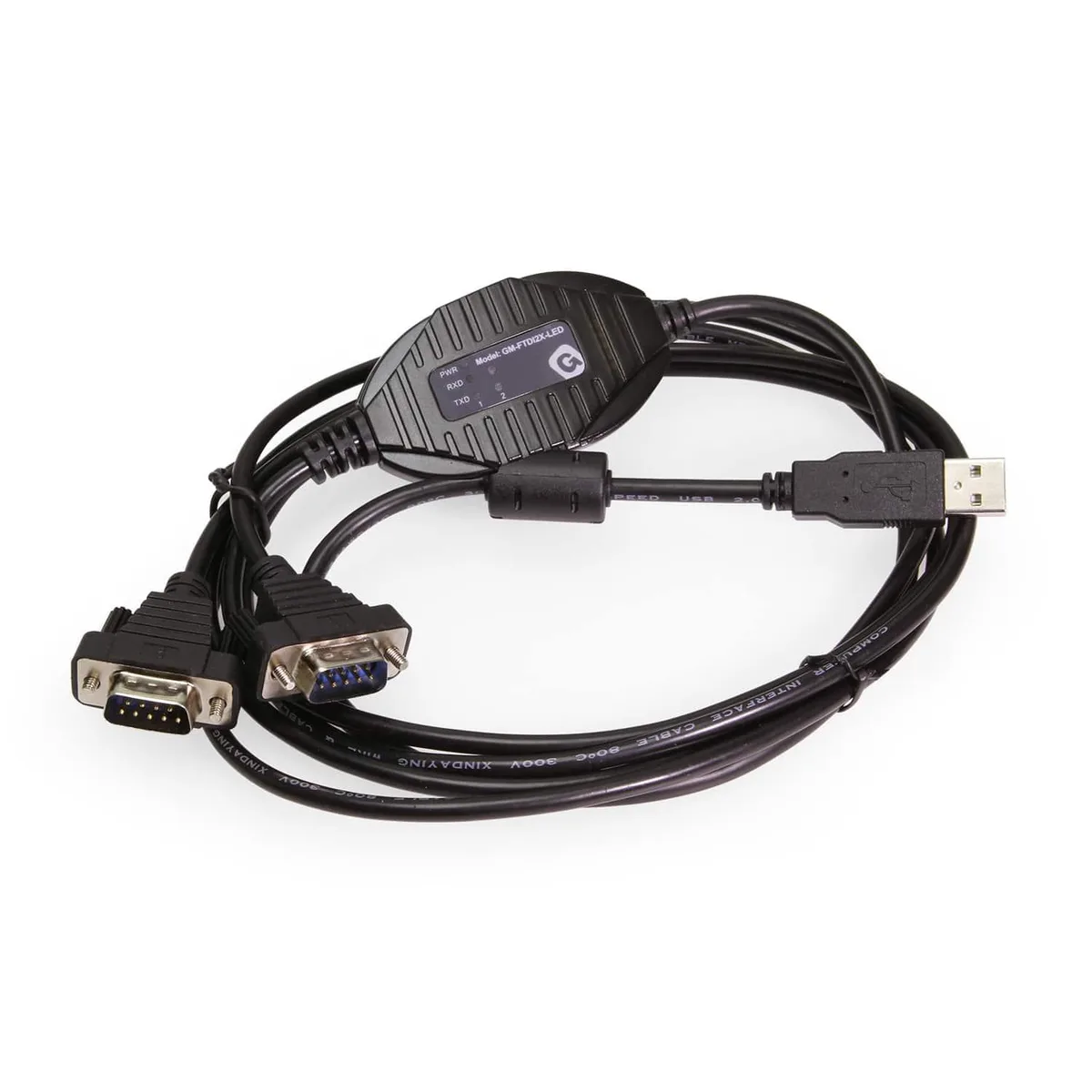 GearMo GearMo GM-FTDI2X-LED 2-Port USB 2.0 to Serial Converter — product photo