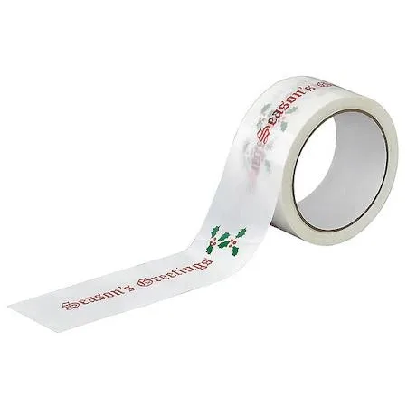Value Brand Value Brand Carton Tape White Red Green 2In 55Yd 1.90mil — product photo