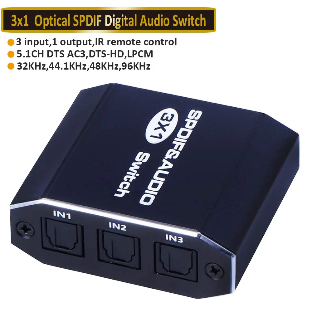 ESTONE ESTONE OZG1 1×3 SPDIF TOSLINK Optical Splitter — product photo